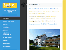 Tablet Screenshot of hotel-pension-seitz.de